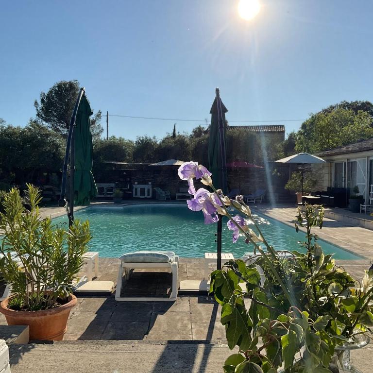 Chambre d'hôtes chez Maguy B-Villa Makeire - Chambre Lit Queen-Size - Vue sur Piscine - 41