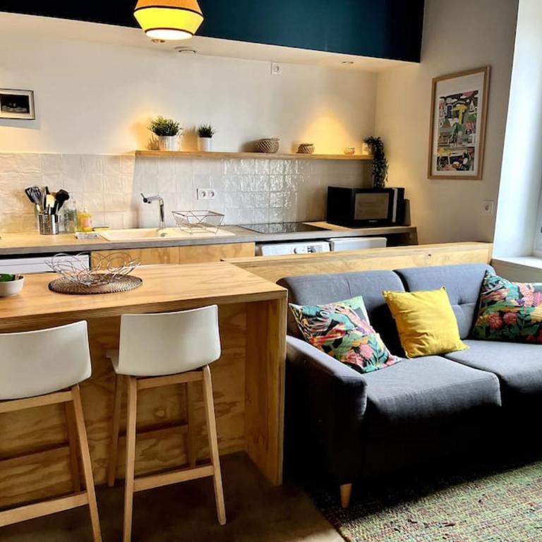 Studio Le Sanlecque, Wifi Tv 2personnes - Appartement 1 Chambre - 4