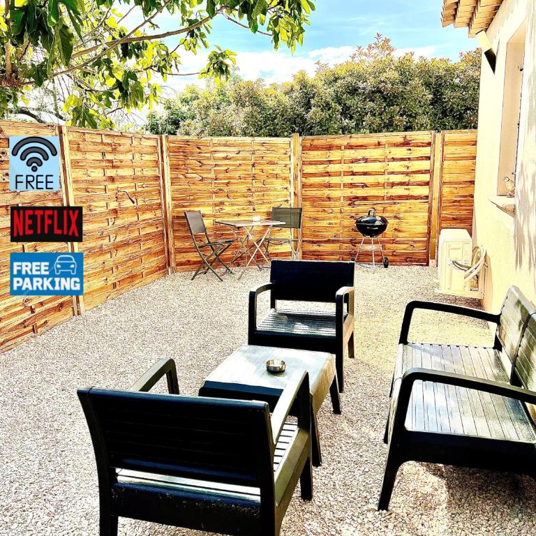 Charment 2 Pièces indépendant villa - Appartamento con 1 Camera da Letto - 1