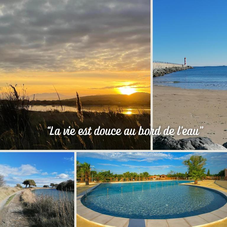 Entre Mer et Roseaux - Piscine chauffée - Proche centre et mer - Animaux bienvenus - Mobile Home - 3