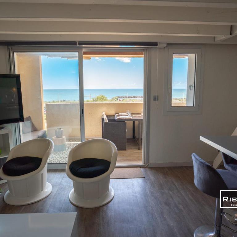 Riboleys - T2 climatisé avec piscine face à la mer - Appartement - 1