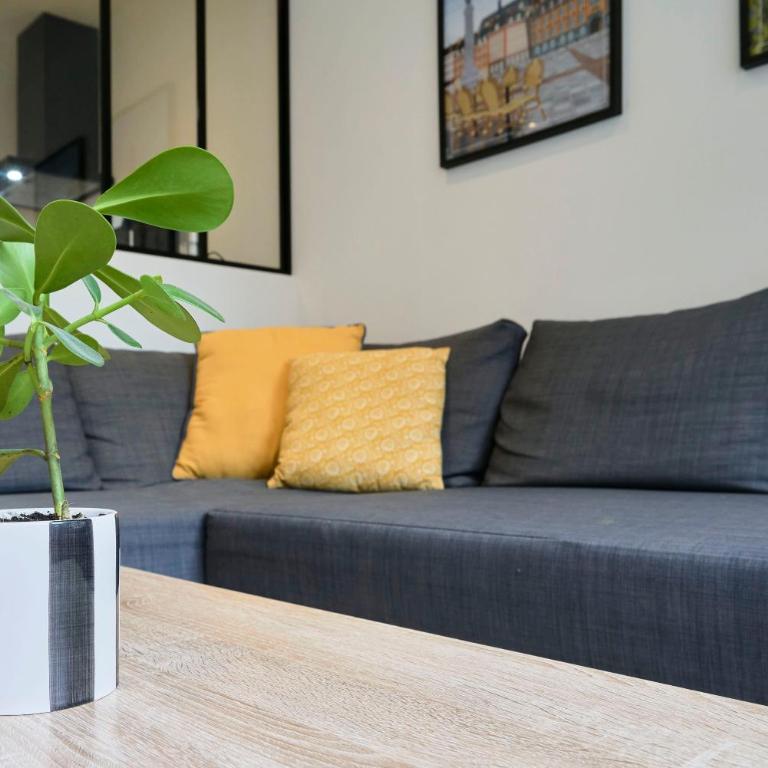 Le Chanzy - Terrasse, métro 7 min, Lille - Apartment mit 1 Schlafzimmer - 8