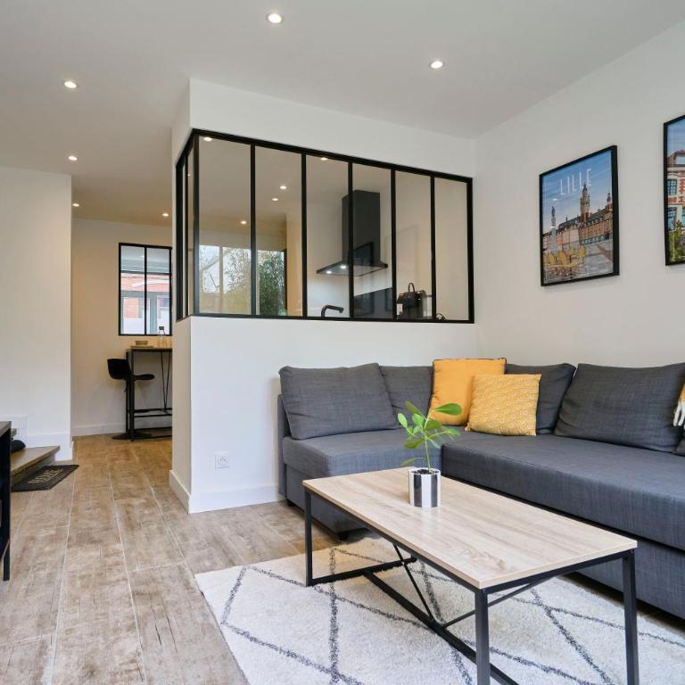 Le Chanzy - Terrasse, métro 7 min, Lille - Apartment mit 1 Schlafzimmer - 9