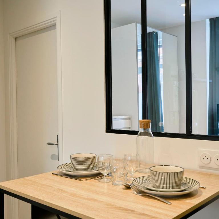 Le Chanzy - Terrasse, métro 7 min, Lille - Apartment mit 1 Schlafzimmer - 28