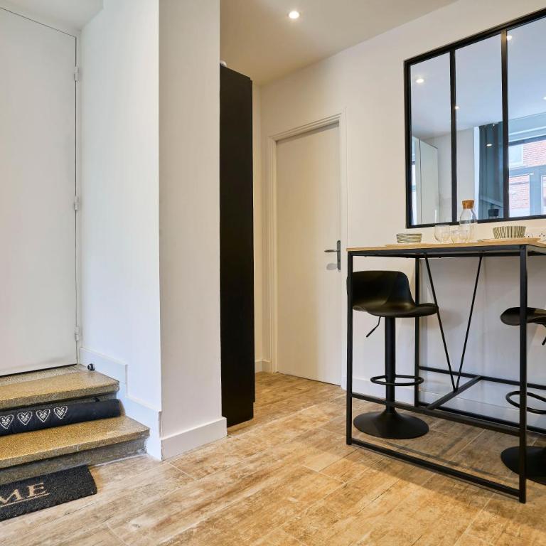 Le Chanzy - Terrasse, métro 7 min, Lille - Apartment mit 1 Schlafzimmer - 26