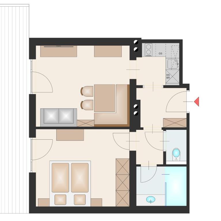 Villa Berger - Apartment mit Bad - 19