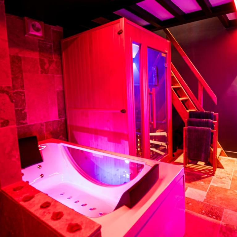Loveroom sauna, balnéo, parking privé dans le centre de Honfleur - Apartment mit 1 Schlafzimmer - 9