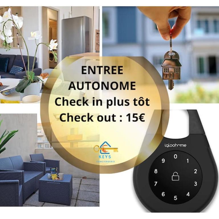 L'Orchidée, proche de la gare avec clim et terrasse - Appartamento con 2 Camere da Letto e Terrazza - 17