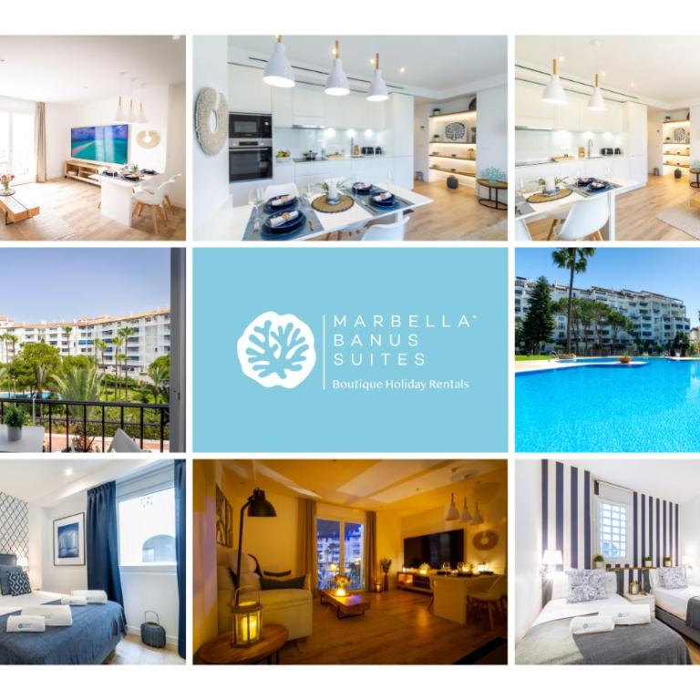 MARBELLA BANUS SUITES - Puerto Banús, Playas del Duque Beachside Residential, 2BD -2BA, Direct Beach & P Banús Access, 35,000 m2 Gardens, 3 Pools - Deluxe Apartment - 1