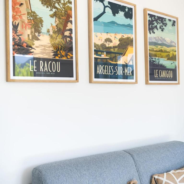Les Pierres De La Massane - Vue sur les Albères - Appartement 1 Chambre avec Balcon « Le Neulós » - Vue sur Montagne - 4