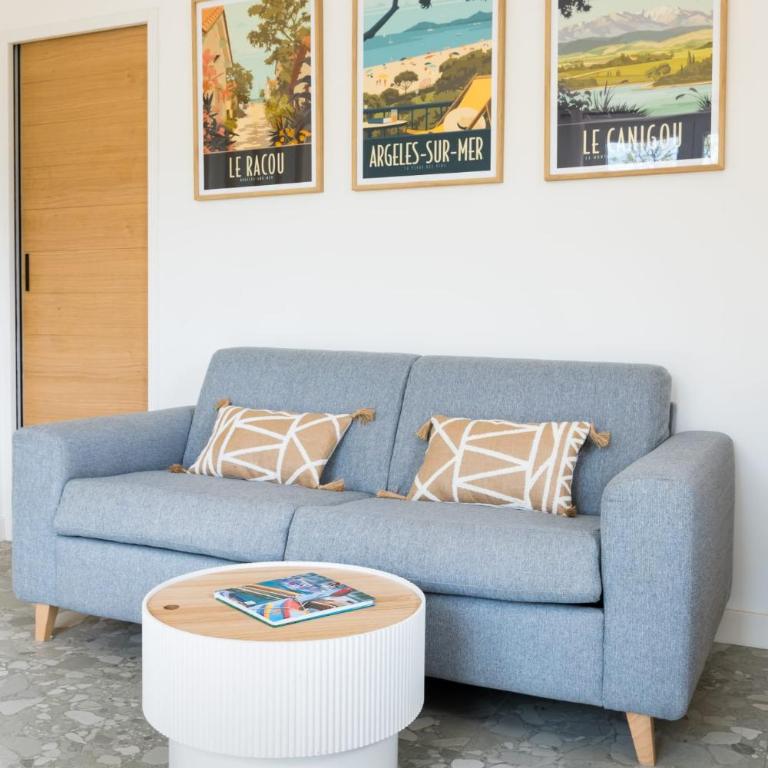 Les Pierres De La Massane - Vue sur les Albères - Appartement 1 Chambre avec Balcon « Le Neulós » - Vue sur Montagne - 9