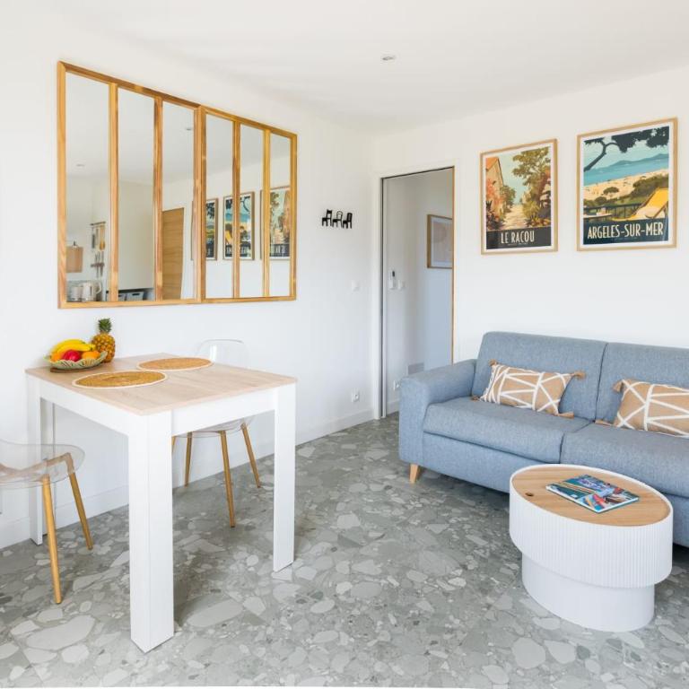 Les Pierres De La Massane - Vue sur les Albères - Appartement 1 Chambre avec Balcon « Le Neulós » - Vue sur Montagne - 10