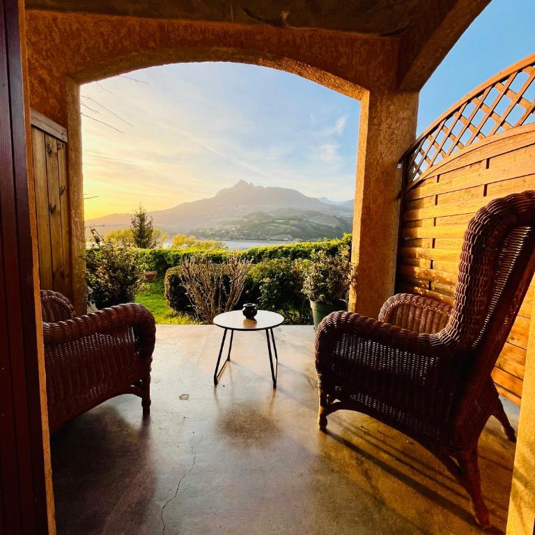 Hôtel les Chaumettes - Chambre Double avec Terrasse - 8