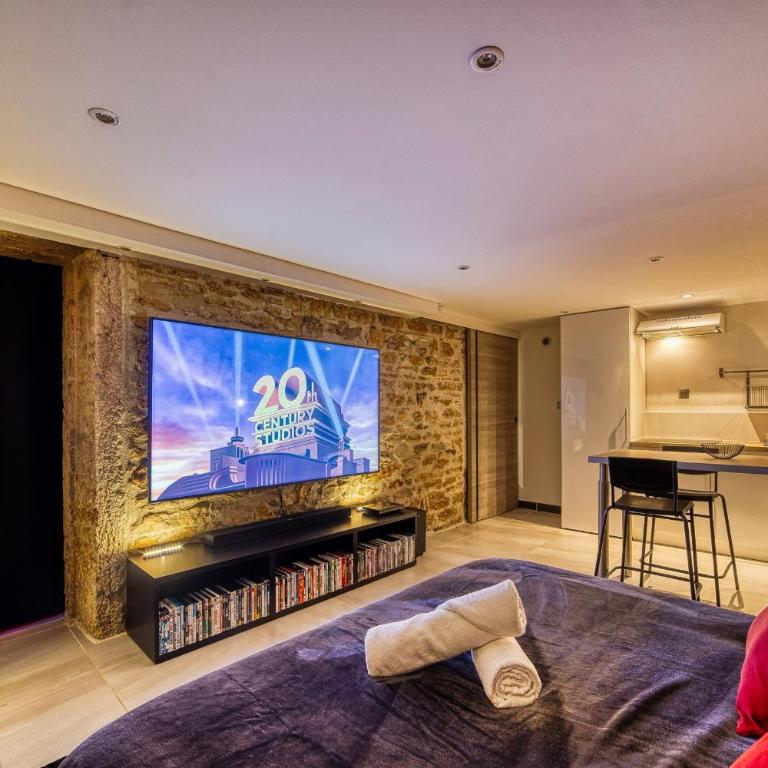 Movie Room Immersion unique et atmosphère cosy assurée - wifi inclus - Studio - 6