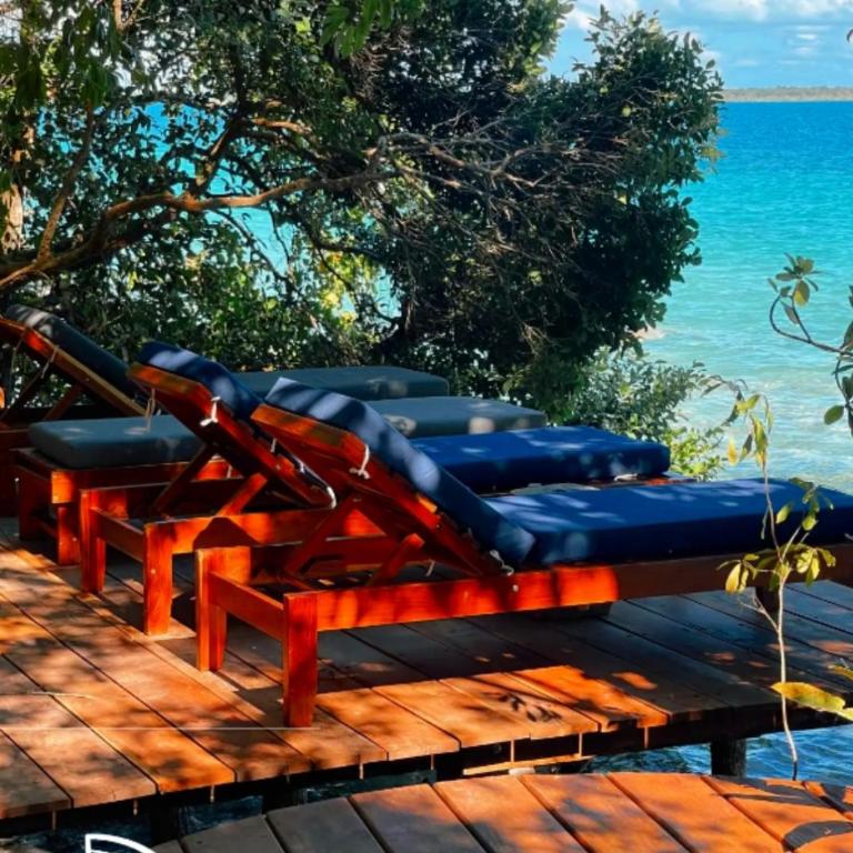 7 CIELOS BACALAR. - Habitación con cama extragrande y vistas al lago - 6