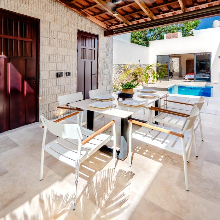 Casa mi Merida Centro, alberca, tina, cuarto king size, cuarto 2 camas dobles - Two-Bedroom Villa - 3