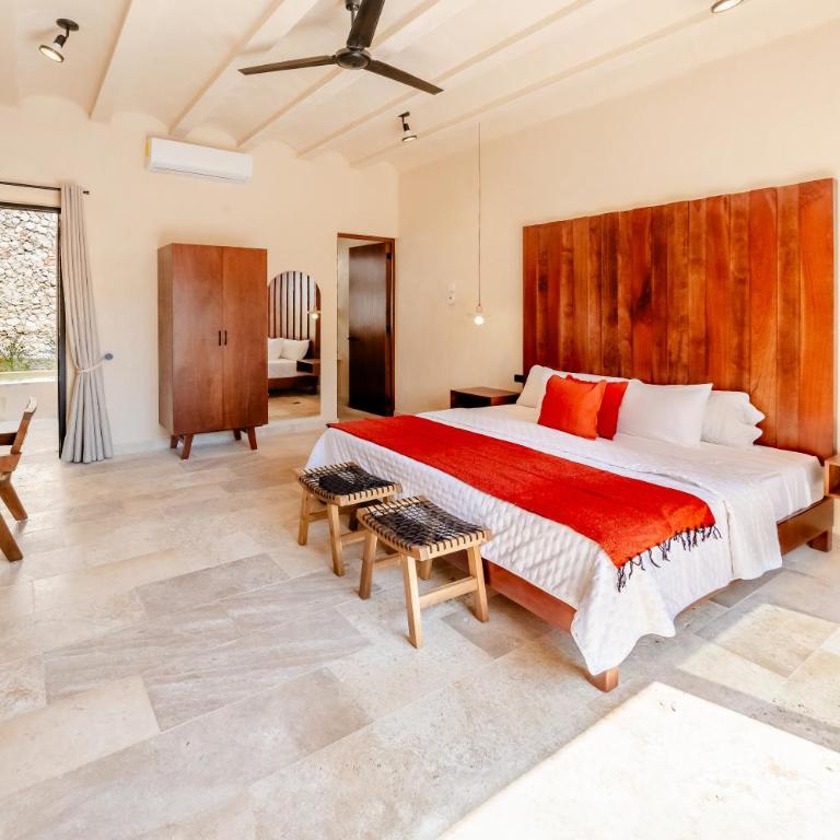 Casa mi Merida Centro, alberca, tina, cuarto king size, cuarto 2 camas dobles - Two-Bedroom Villa - 9