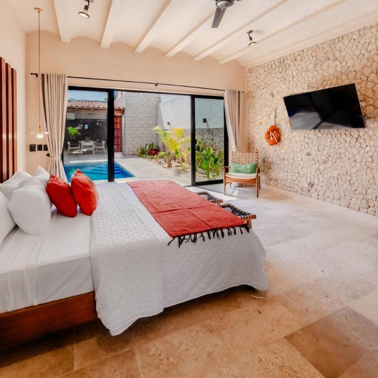 Casa mi Merida Centro, alberca, tina, cuarto king size, cuarto 2 camas dobles - Two-Bedroom Villa - 50