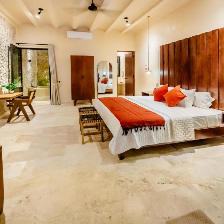 Casa mi Merida Centro, alberca, tina, cuarto king size, cuarto 2 camas dobles - Two-Bedroom Villa - 11