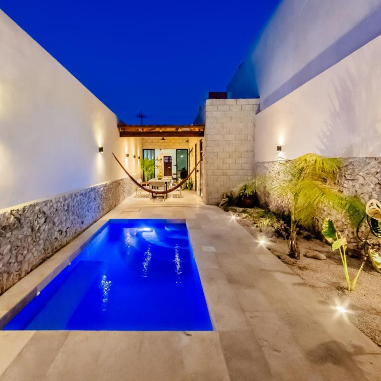 Casa mi Merida Centro, alberca, tina, cuarto king size, cuarto 2 camas dobles - Two-Bedroom Villa - 20