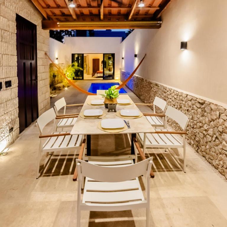 Casa mi Merida Centro, alberca, tina, cuarto king size, cuarto 2 camas dobles - Two-Bedroom Villa - 25
