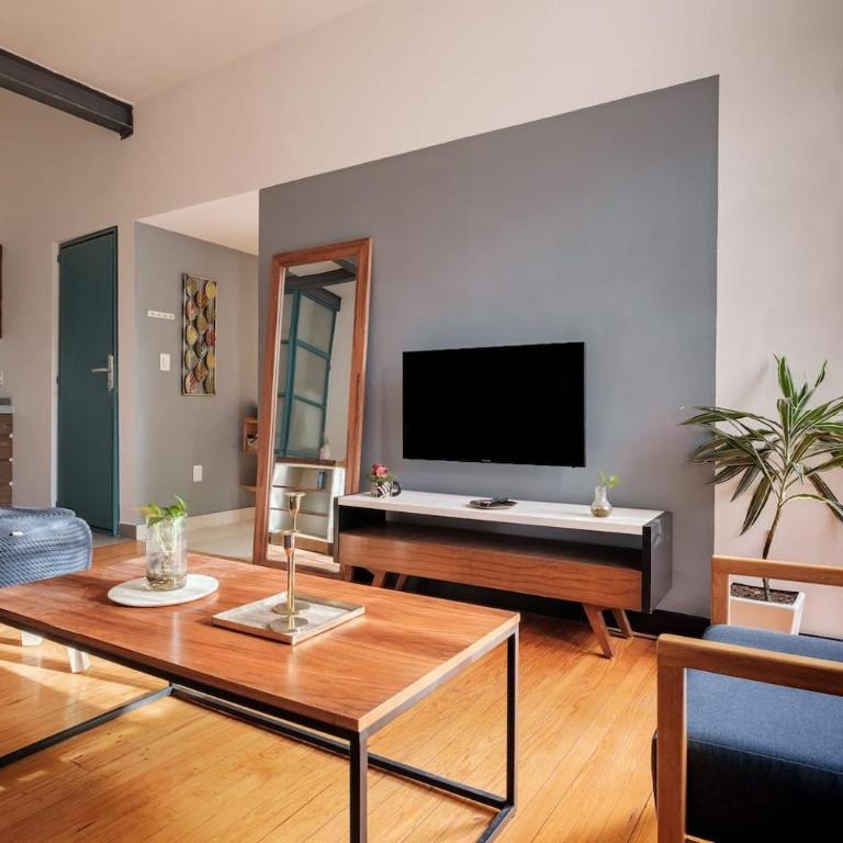Bright & Stylish Apt With Balcony Reforma Avenue - Single Room with Balcony - 1
