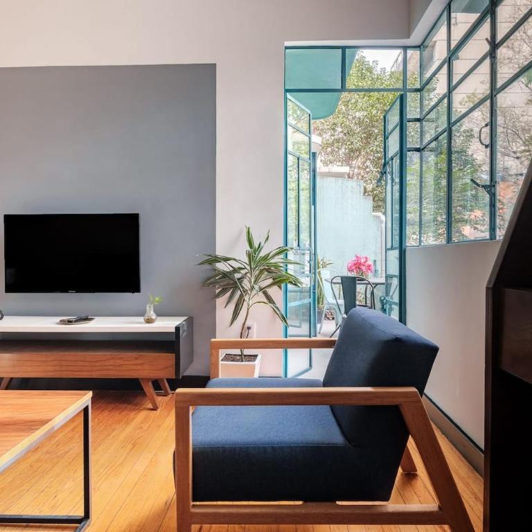 Bright & Stylish Apt With Balcony Reforma Avenue - Single Room with Balcony - 13