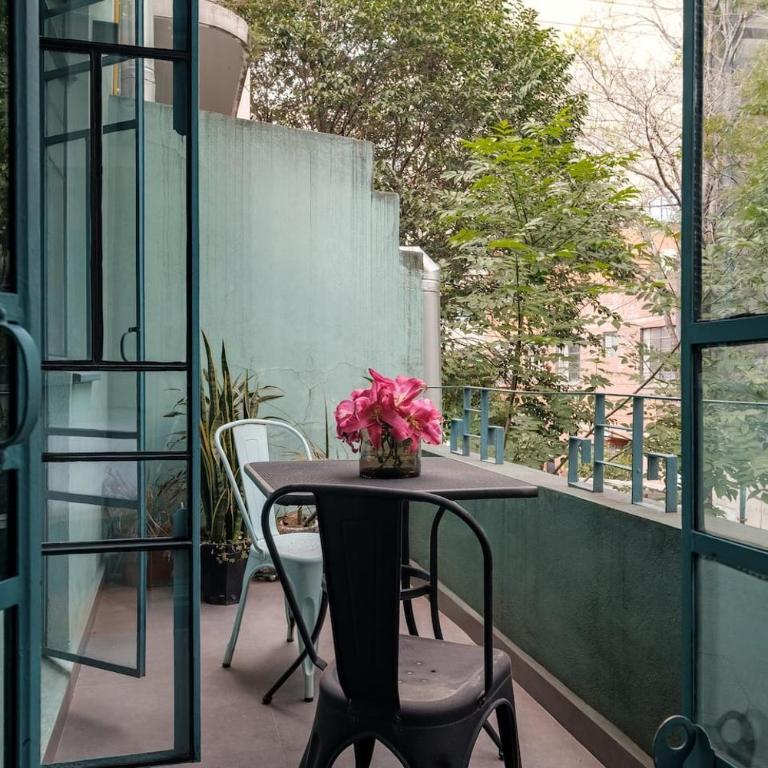 Bright & Stylish Apt With Balcony Reforma Avenue - Single Room with Balcony - 16