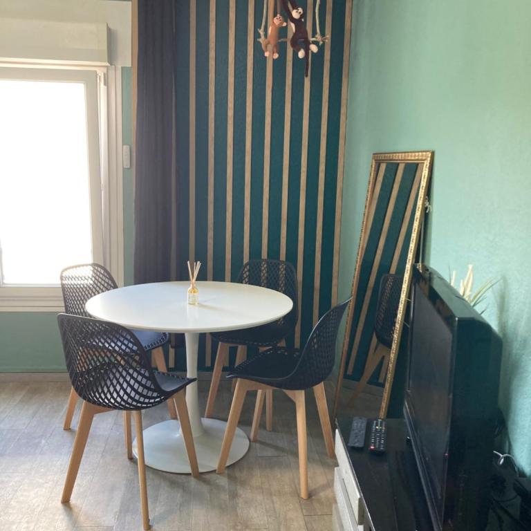 La jungle, centre ville, videoprojecteur, proche gare et commerce, 150m de la mer - Appartement 1 Chambre - 15