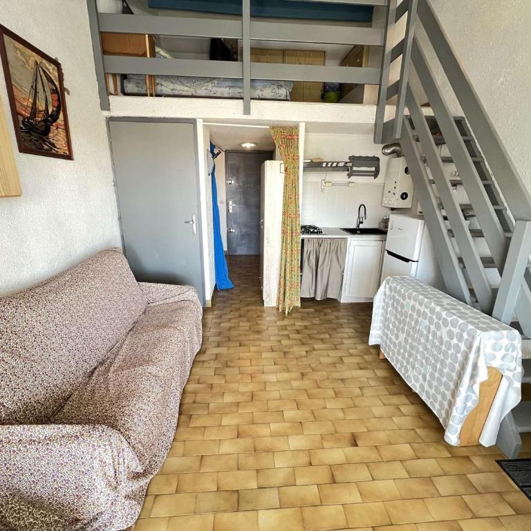 Studio avec cabine + mezzanine pour 4 pers, loggia, proche plage, parking privé - FR-1-702-65 - Estudio - 3