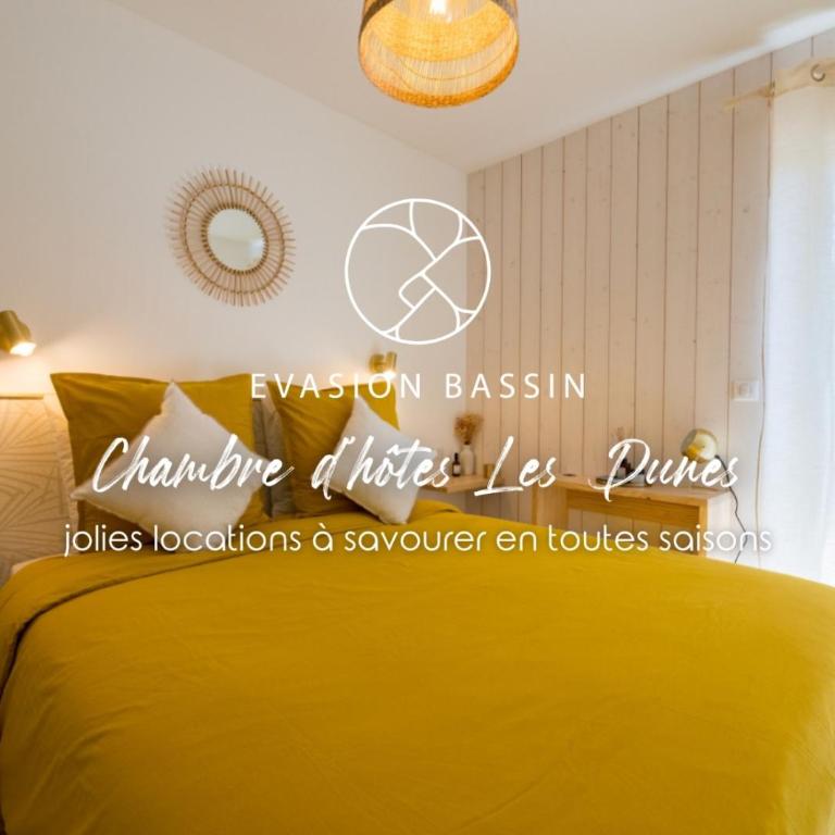 EVASION BASSIN La Villa Régate Chambres d'hôtes - Chambre Double - Vue sur Jardin - 1