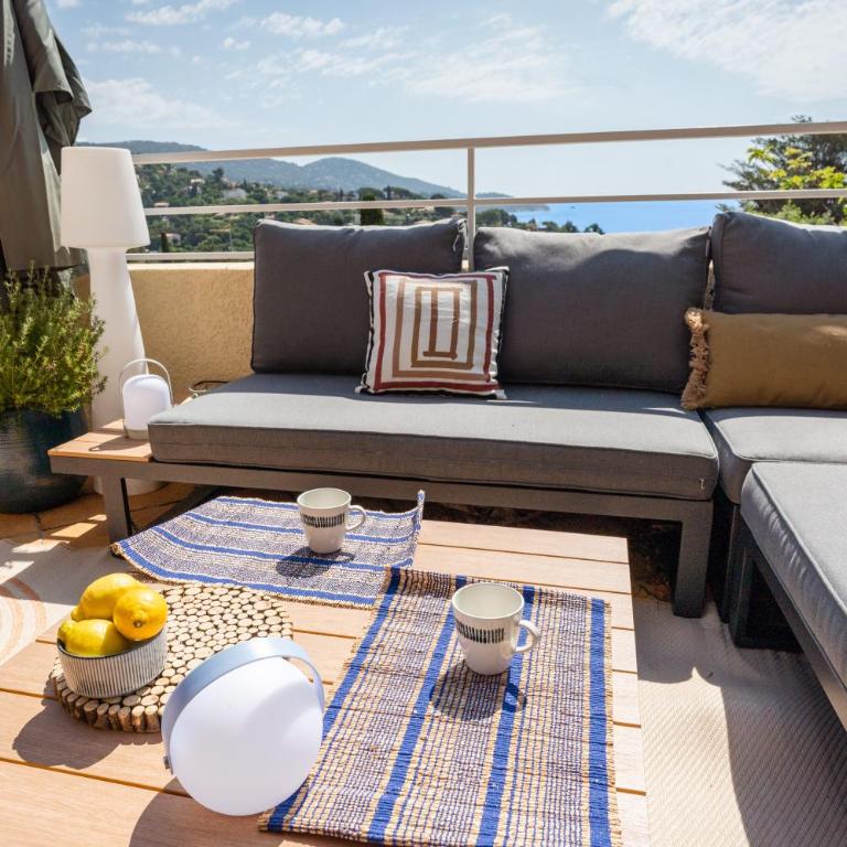 Belle VUE MER, plage à pied, terrasse, jardin - Pramousquier - Apartment mit 2 Schlafzimmern - 18