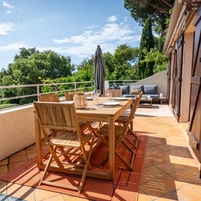 Belle VUE MER, plage à pied, terrasse, jardin - Pramousquier - Apartment mit 2 Schlafzimmern - 31