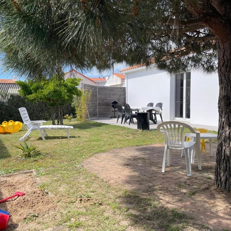 Maison de plain-pied confort 6 pers., proche plage à St Hilaire de Riez, parking privé - FR-1-323-470 - Ferienhaus - 27