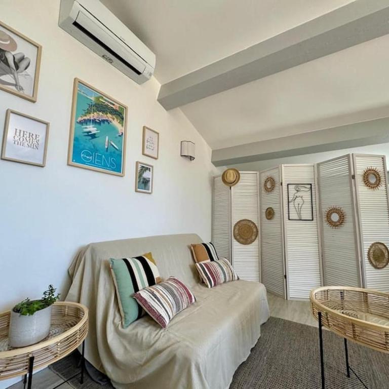 Nid douillet vue mer Hyères - Appartement 1 Chambre - 17