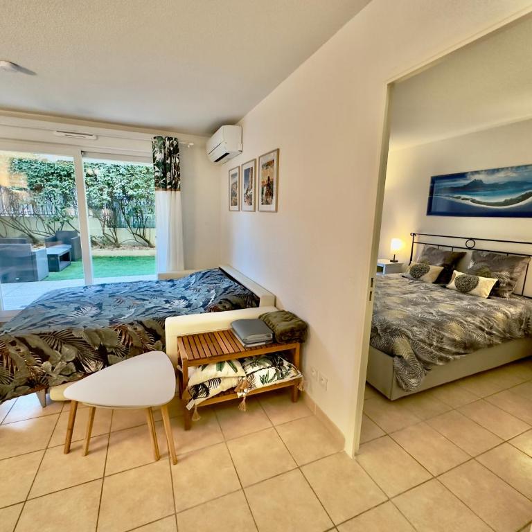 Regent Côte d'Azur air-conditioned, pool, garden & parking - Appartement 1 Chambre - 11