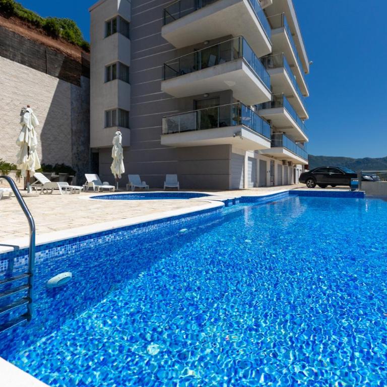 Tophill Altezza Premium - best view and pool - Apartman sa 1 Spavaćom Sobom, Pogledom na More i Balkonom - 28