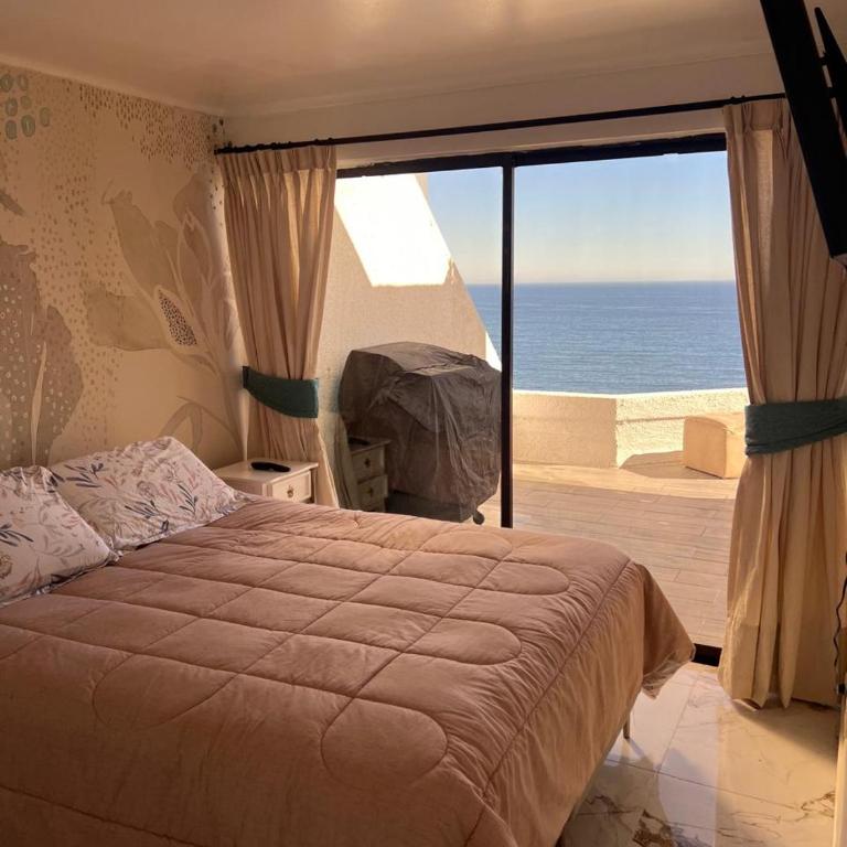 Moderno departamento con dormitorio y terraza con vista al mar y parrilla en Reñaca - Apartamento de 1 dormitorio - 27