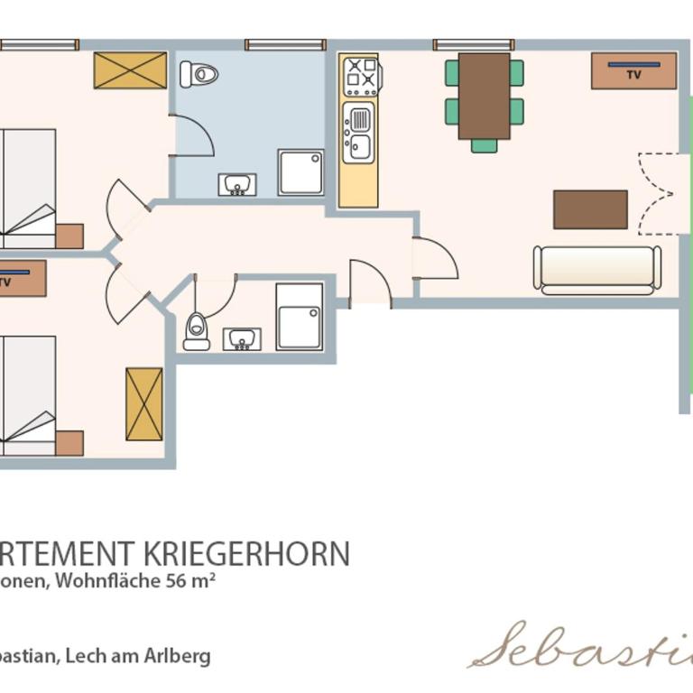 Haus Sebastian - Apartment mit 2 Schlafzimmern - 9