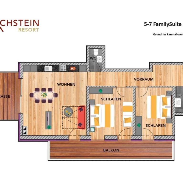 Wellness- und Familienhotel Garni Dachsteinresort - Penthouse-Apartment mit 2 Schlafzimmern - 7