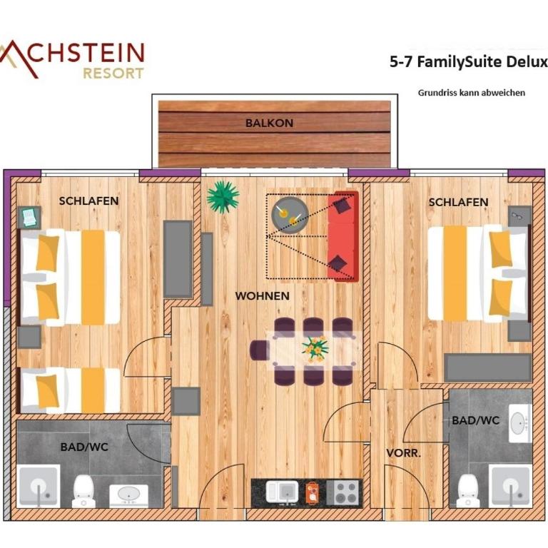 Wellness- und Familienhotel Garni Dachsteinresort - Apartment mit 2 Schlafzimmern - 6