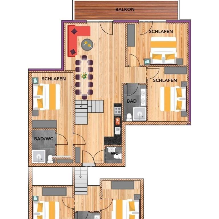 Wellness- und Familienhotel Garni Dachsteinresort - Premium Apartment mit 5 Schlafzimmern - 6