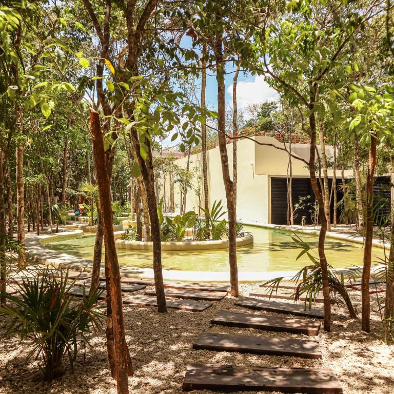 Botánic Departamento Doble en Tulum con Alberca, AC, Amenidades, Cerca de la Playa - Two-Bedroom Apartment with Balcony - 19