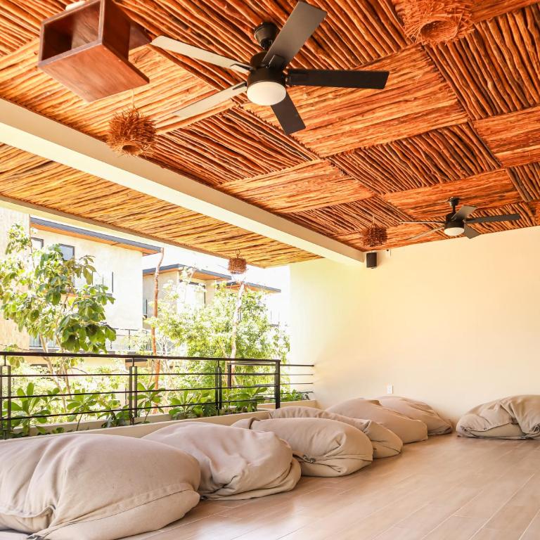 Botánic Departamento Doble en Tulum con Alberca, AC, Amenidades, Cerca de la Playa - Two-Bedroom Apartment with Balcony - 23