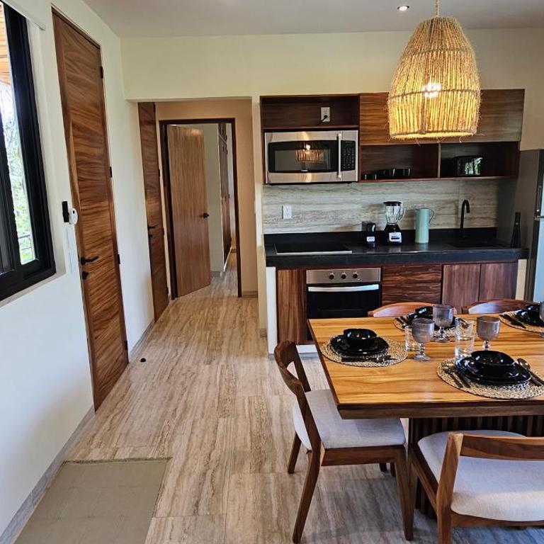 Botánic Departamento Doble en Tulum con Alberca, AC, Amenidades, Cerca de la Playa - Two-Bedroom Apartment with Balcony - 37