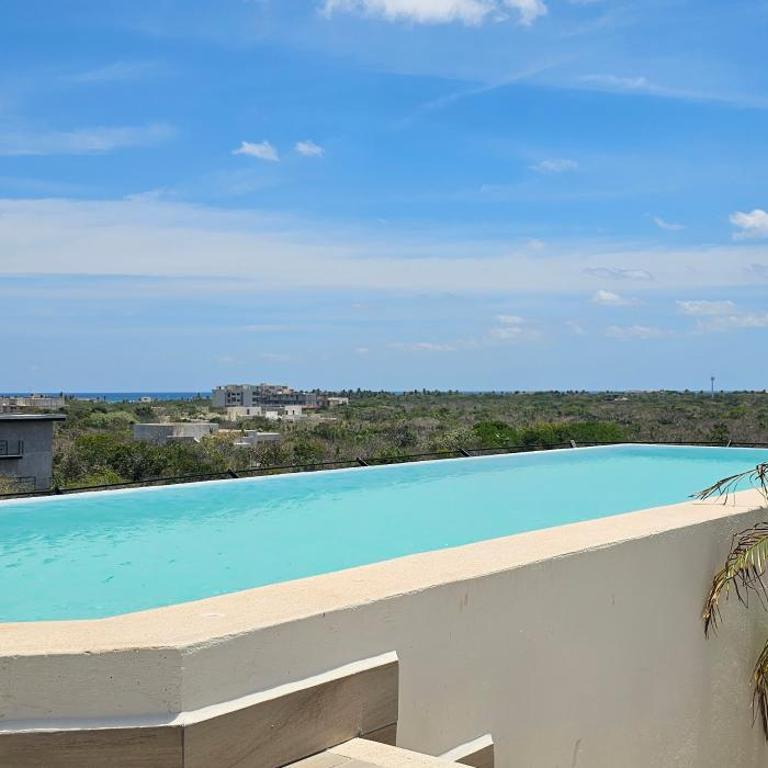 Botánic Departamento Doble en Tulum con Alberca, AC, Amenidades, Cerca de la Playa - Two-Bedroom Apartment with Balcony - 58