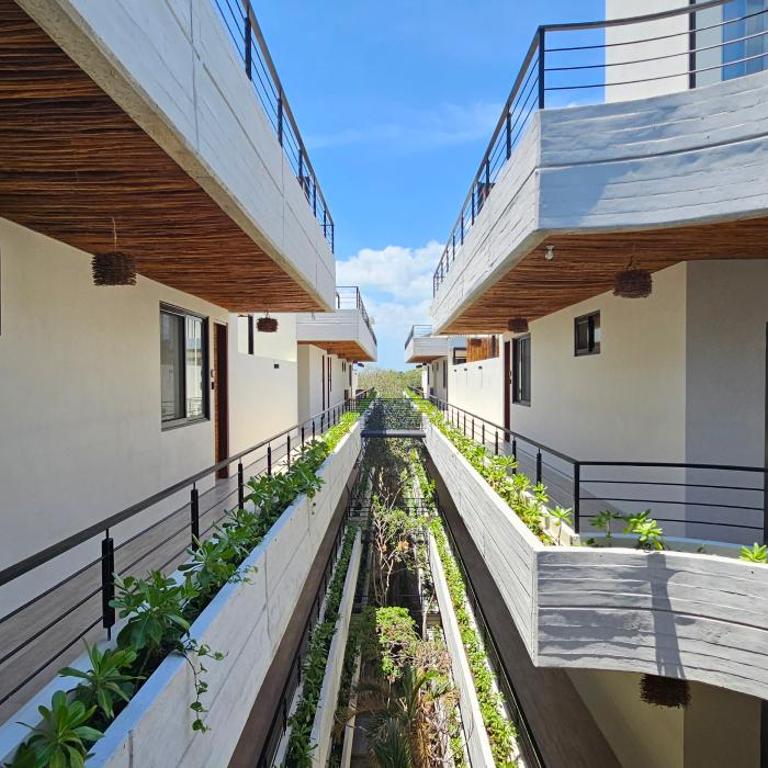 Botánic Departamento Doble en Tulum con Alberca, AC, Amenidades, Cerca de la Playa - Two-Bedroom Apartment with Balcony - 59