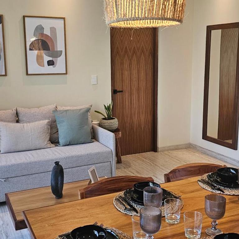 Botánic Departamento Doble en Tulum con Alberca, AC, Amenidades, Cerca de la Playa - Two-Bedroom Apartment with Balcony - 70