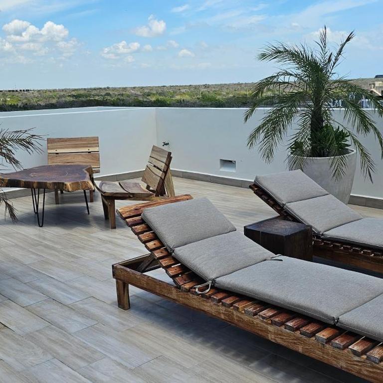 Botánic Departamento Doble en Tulum con Alberca, AC, Amenidades, Cerca de la Playa - Two-Bedroom Apartment with Balcony - 88