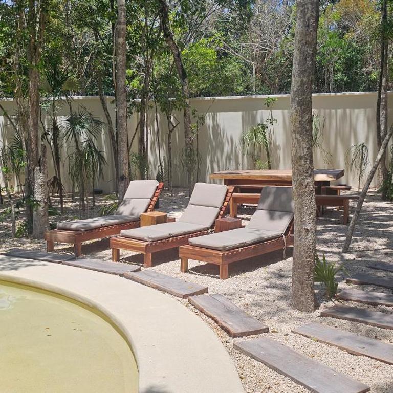 Botánic Departamento Doble en Tulum con Alberca, AC, Amenidades, Cerca de la Playa - Two-Bedroom Apartment with Balcony - 92